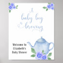 Search for baby is brewing welcome signs Watercolor