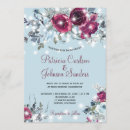 Search for red and blue wedding invitations Watercolor