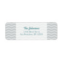 Search for teal and grey return address labels Zigzag