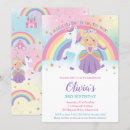 Search for unicorn 2nd birthday invitations Whimsical