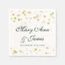 Search for gold foil wedding napkins Names