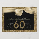 Search for female 60th birthday invitations Glitter