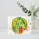 Search for abstract fruit postcards Watercolor