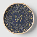 Search for navy blue gold clocks Monogrammed