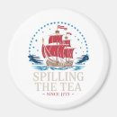Search for spilling magnets Boston tea party
