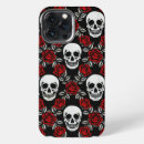 Search for rose skull iphone cases Black