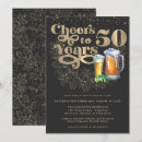 Search for cheers to 50 years invitations Watercolor