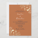 Search for navy blue and burnt orange wedding invitations Simple