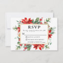 Search for christmas rsvp cards Red holly berries