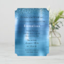Search for blue metallic invitations Chic