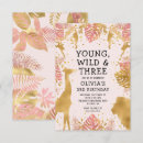 Search for monkey birthday invitations Young wild and three