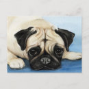 Search for pug painting postcards Pet