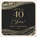 Search for 40th birthday coasters Cheers to 40 years
