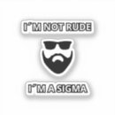 Search for sigma stickers Funny