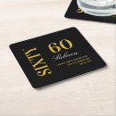 Search for 60th birthday coasters Black