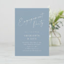 Search for dusty blue engagement party invitations Minimalist
