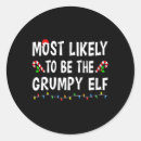 Search for grumpy stickers Santa