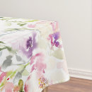 Search for watercolor floral tablecloths Botanical