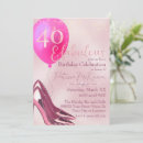 Search for stiletto birthday invitations Glitter