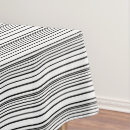 Search for black and white stripe tablecloths Striped