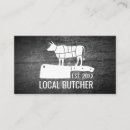 Search for cow business cards Butcher