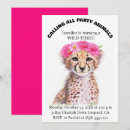Search for cheetah birthday invitations Jungle animals