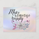 Search for someone horizontal postcards Happy
