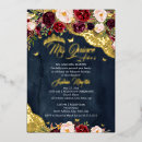 Search for burgundy and gold quince invitations Mis quince anos
