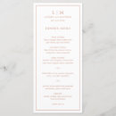 Search for rose gold menus Elegant