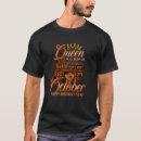 Search for born in october tshirts Black