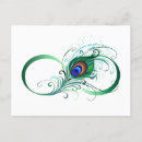 Search for peacock feathers postcards Watercolor