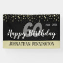 Search for 60th birthday banners Black
