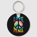 Search for hippie peace sign key rings Dye