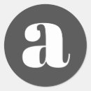 Search for white letter stickers Initial