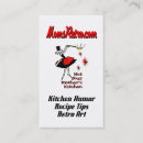 Search for recipe business cards Retro