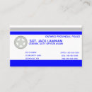 Search for police business cards Investigator