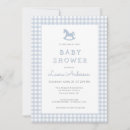 Search for plaid border invitations Blue