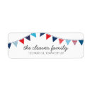 Search for 4th birthday return address labels Patriotic