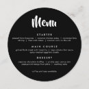 Search for round menus Reception