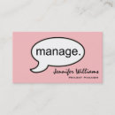 Search for project manager business cards Minimalist