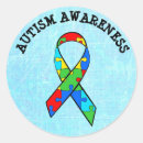 Search for autism puzzle ribbon stickers Pieces