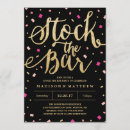 Search for stock the bar engagement party invitations Shower