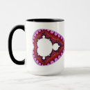 Search for fractal heart mugs Valentine