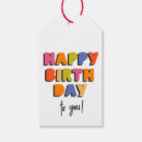 Search for happy birthday gift tags Rainbow