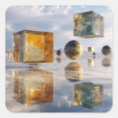 Search for abstract surreal stickers Landscape