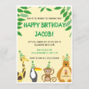 Search for girl monkey birthday invitations Leaves