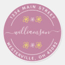 Search for circle logo stickers Country round return address