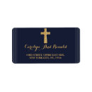 Search for navy blue and gold return address labels Golden
