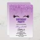 Search for lashes birthday invitations Eyes