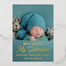 Search for will you be my godparent cards Elegant